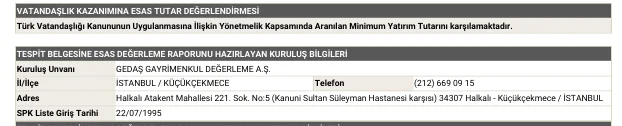 Geçerli Yatırım Tutarı Hesaplama Formülü